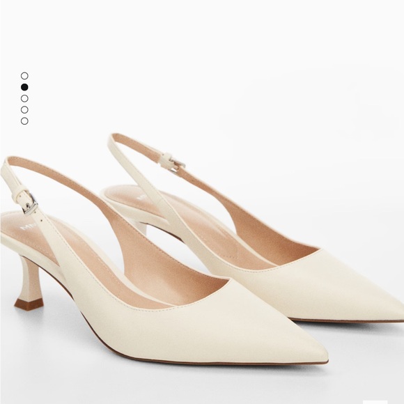 Mango kitten heel sling back pumps - Picture 7 of 8